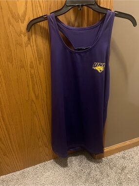 Colosseum Purple Athletic Tank with White Logo